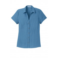 Port Authority® Ladies Textured Camp Shirt