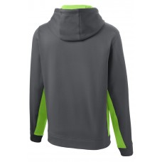 Sport-Tek Sport-Wick Fleece Colorblock Hooded Pullover